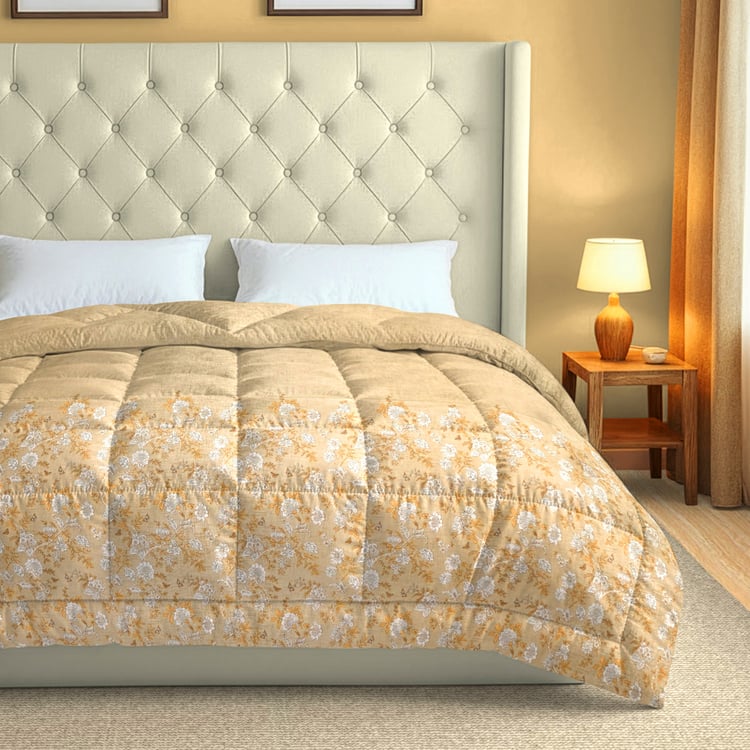 SWAYAM Veda Cotton Floral Print Double Comforter