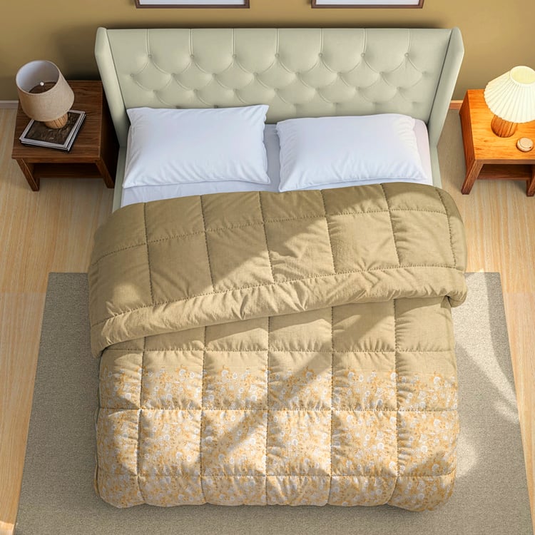 SWAYAM Veda Cotton Floral Print Double Comforter