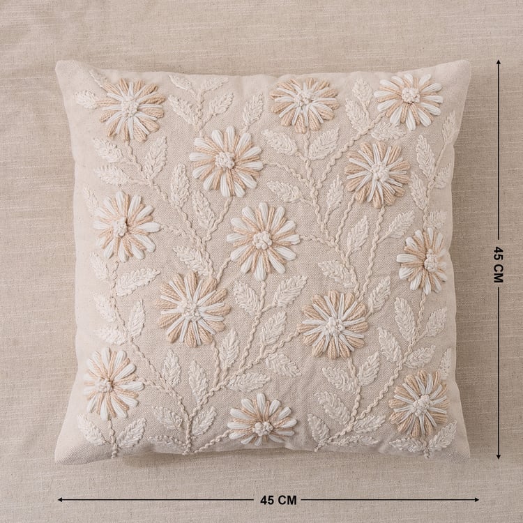 Bohemia Petra Embroidered Filled Cushion - 45x45cm