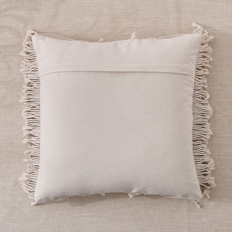 Bohemia Rustic Macrame Filled Cushion - 45x45cm