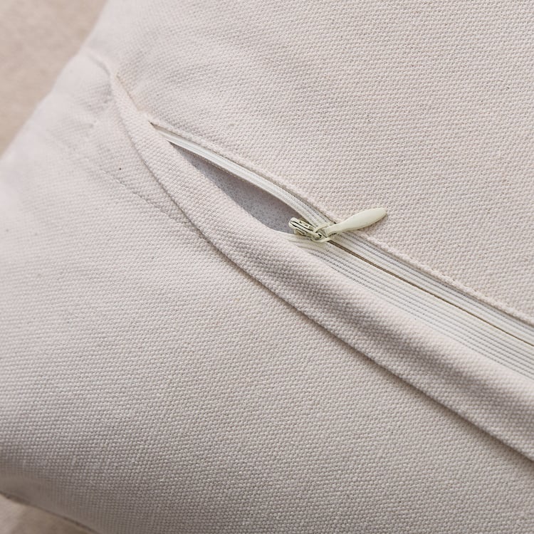 Bohemia Sable Embroidered Filled Cushion - 45x45cm