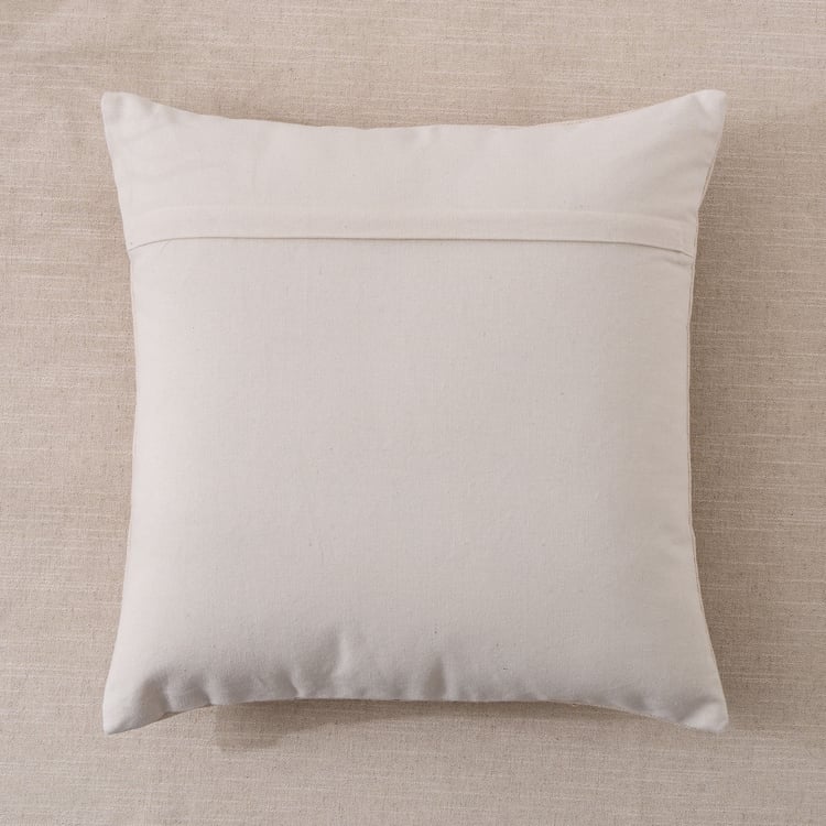 Bohemia Sable Embroidered Filled Cushion - 45x45cm