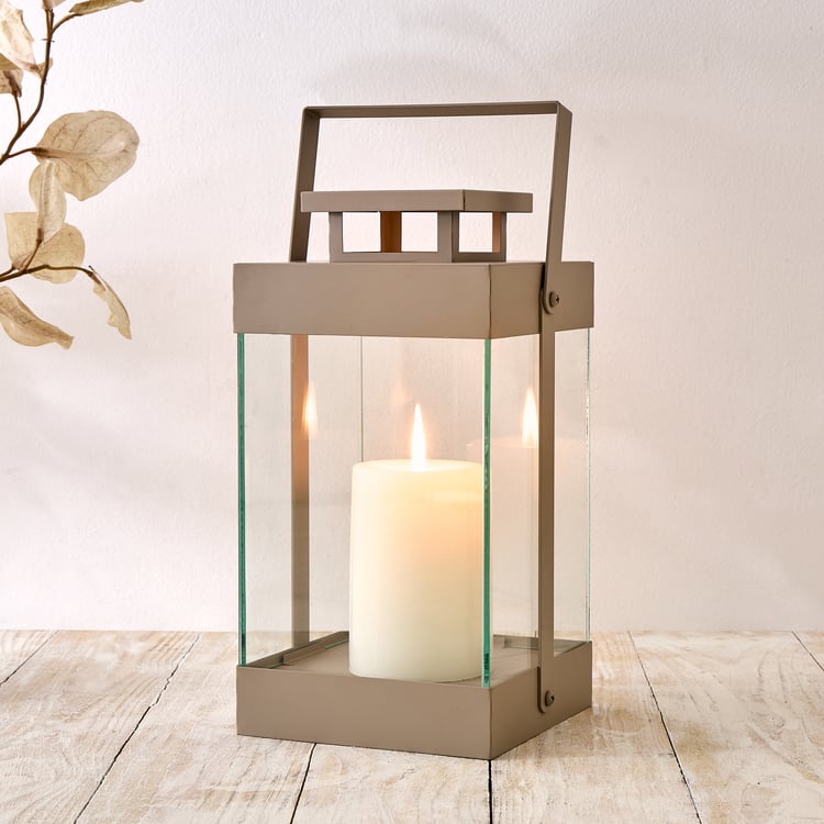 Nesta Eden Glass and Metal Lantern - Large