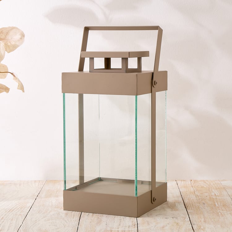 Nesta Eden Glass and Metal Lantern - Large