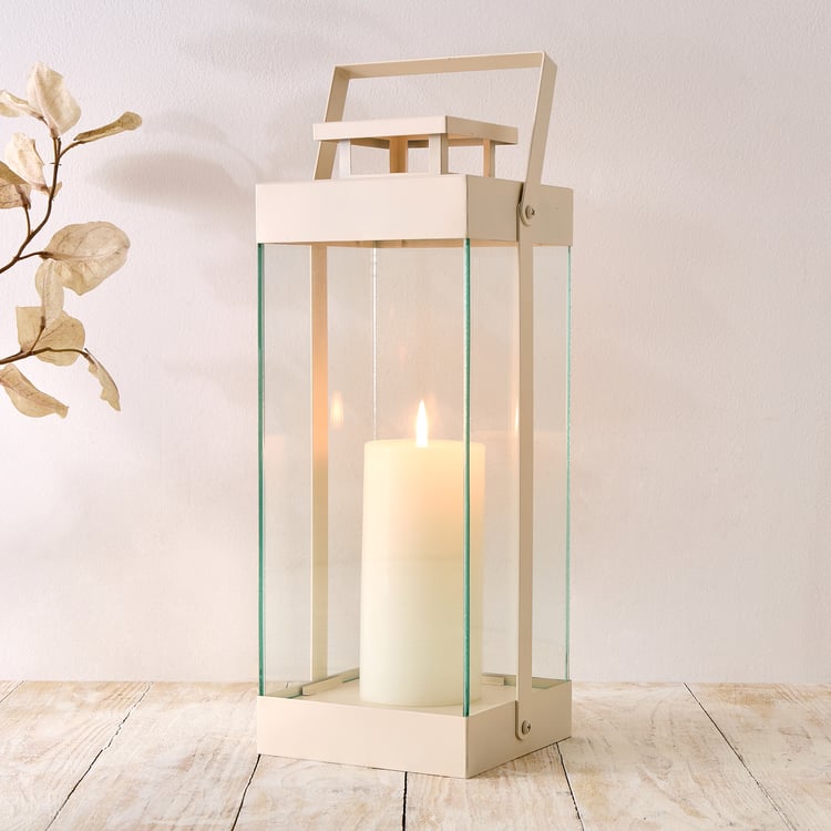 Nesta Eden Glass and Metal Lantern - Medium