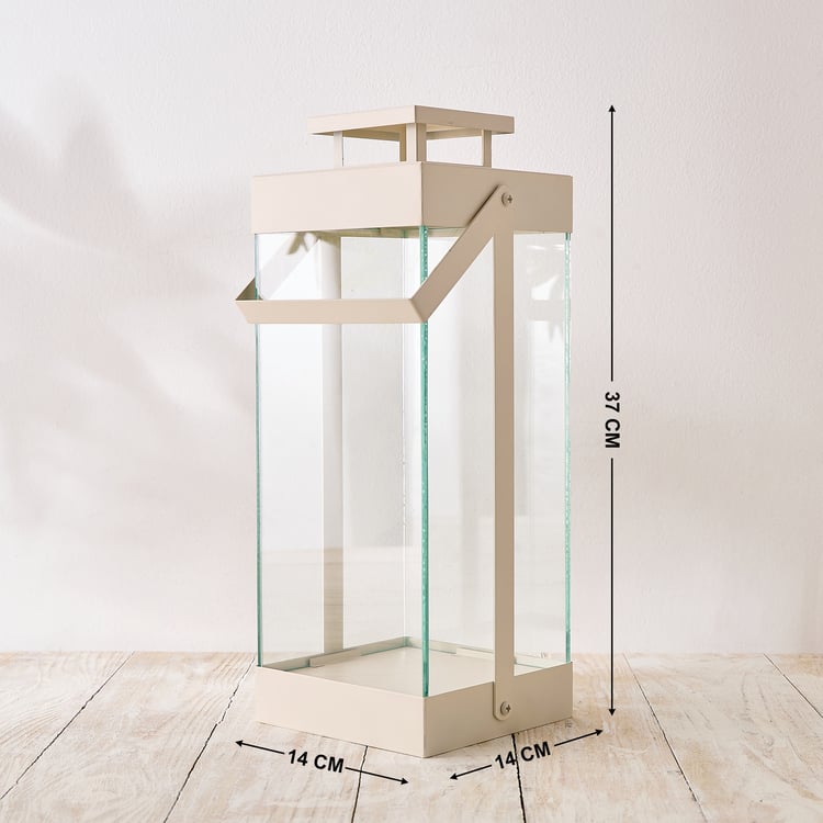 Nesta Eden Glass and Metal Lantern - Medium