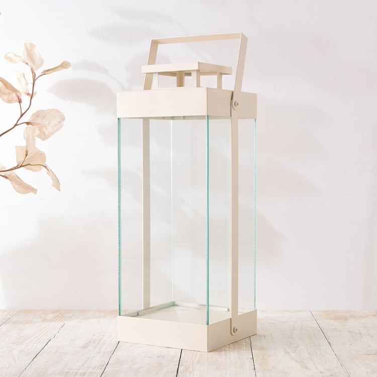 Nesta Eden Glass and Metal Lantern - Medium