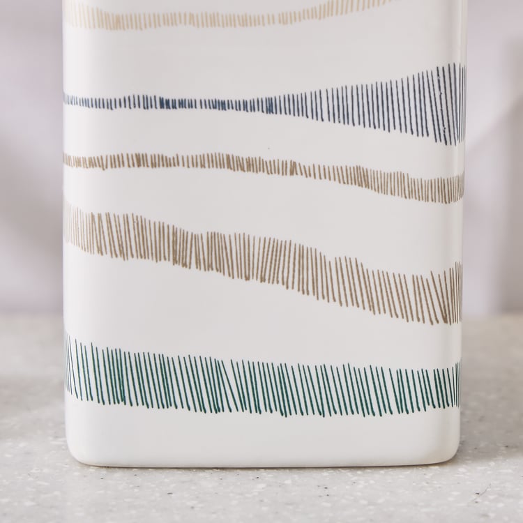 Mekong Aura Ceramic Printed Tooth Brush Holder