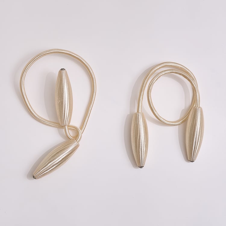 Oak Set of 2 Curtain Tiebacks - 54cm