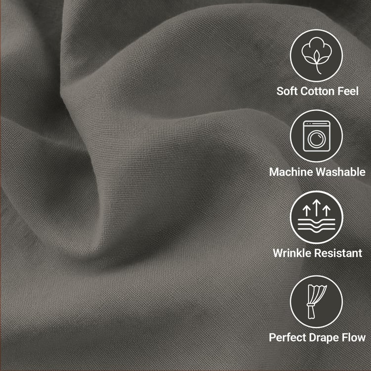 DECO WINDOW Blancot Set of 2 Blackout Door Curtains - 6.9ft (213cm)