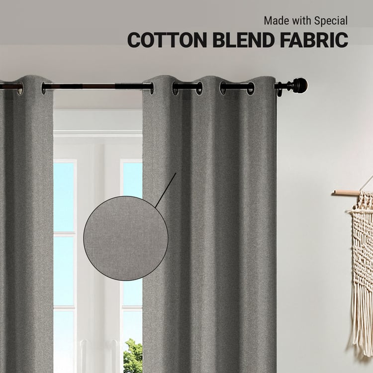 DECO WINDOW Blancot Set of 2 Blackout Door Curtains - 6.9ft (213cm)