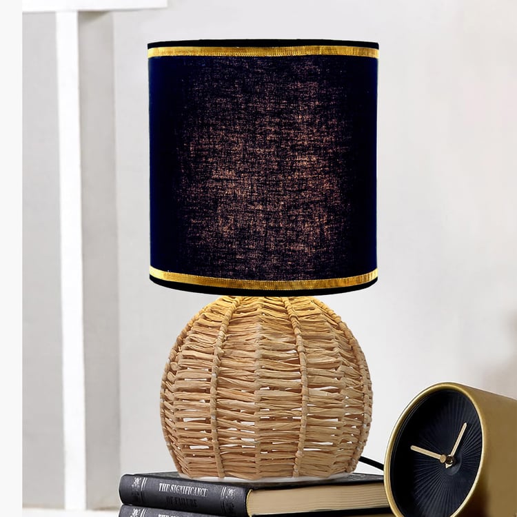HOMESAKE Raffia Table Lamp