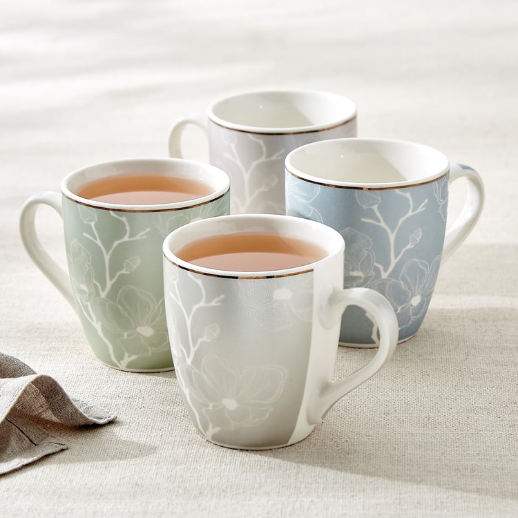 Colbert Bone China Floral Print Coffee Mug - 240ml