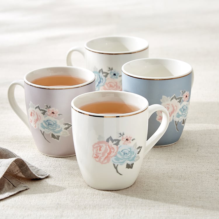Colbert Bone China Floral Print Coffee Mug - 240ml