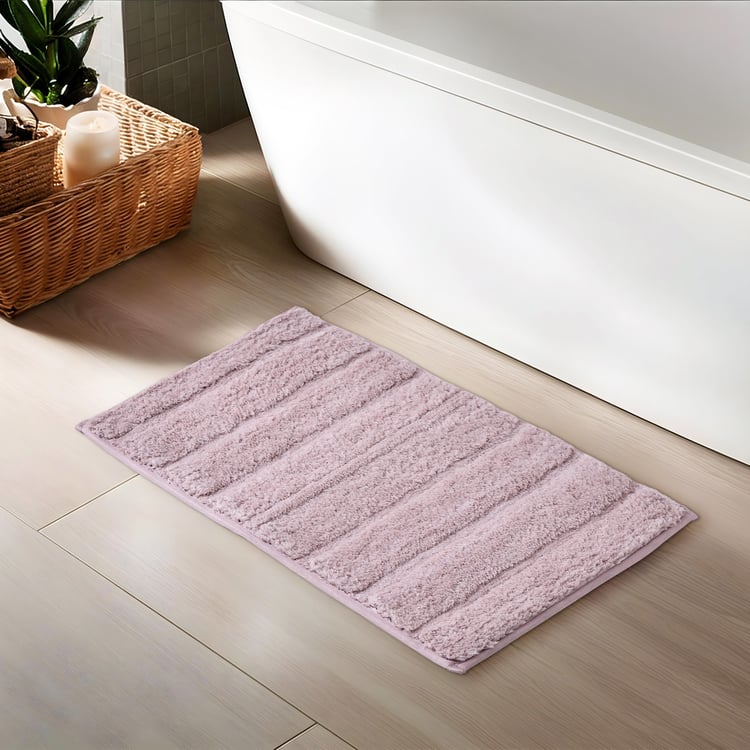 Colour Refresh Striped Anti-Slip Bath Mat - 60x40cm