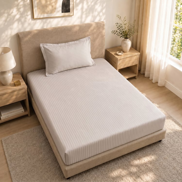 Juniper Striped 2Pcs Single Bedsheet Set