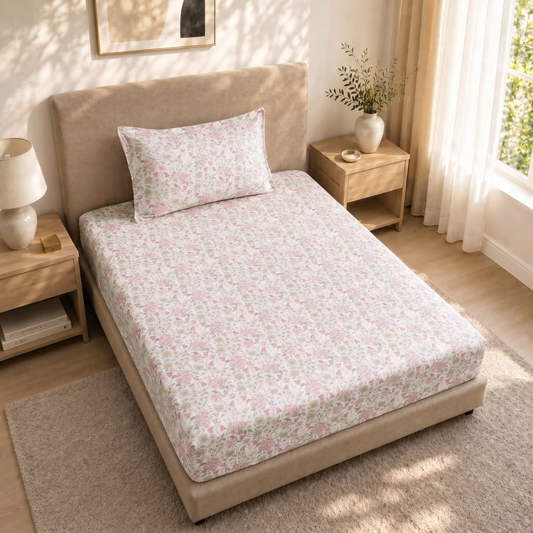 Juniper Floral Print 2Pcs Single Bedsheet Set