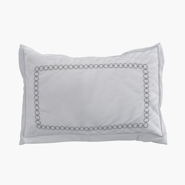 Hotel Luxe Helix Set of 2 Embroidered Pillow Covers - 70x45cm