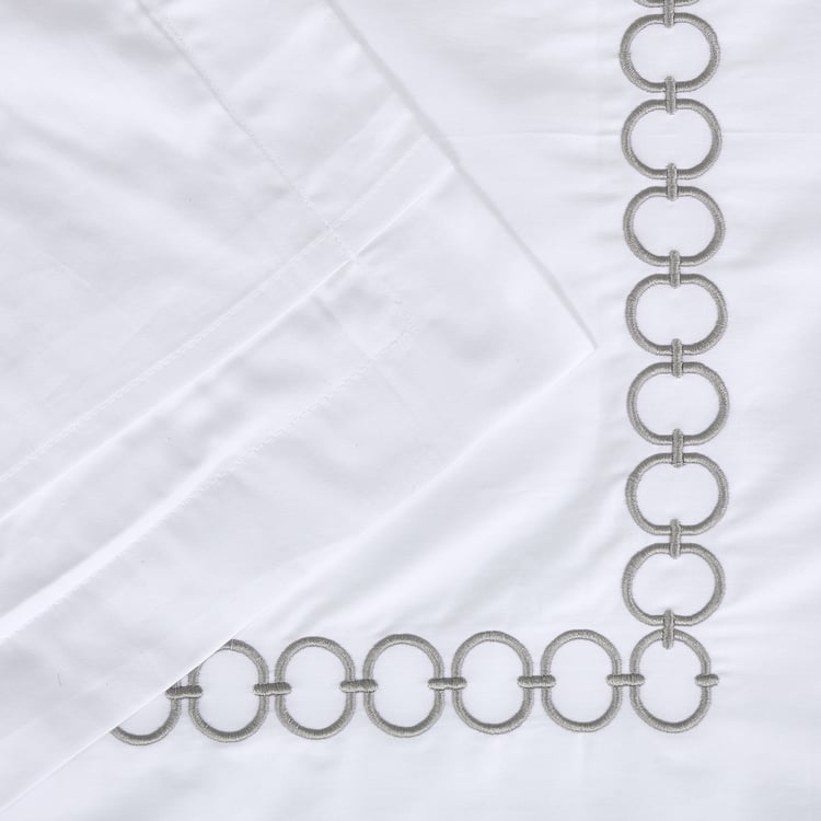 Hotel Luxe Helix Set of 2 Embroidered Pillow Covers - 70x45cm
