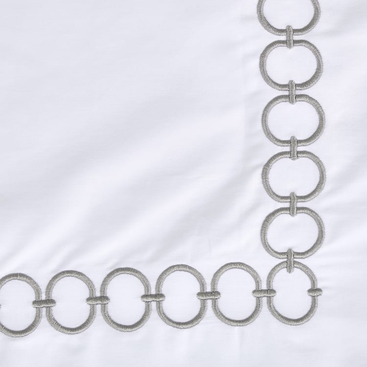 Hotel Luxe Helix Set of 2 Embroidered Pillow Covers - 70x45cm