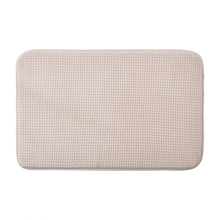 Buttercup Waffle Anti-Slip Bath Mat - 80x50cm