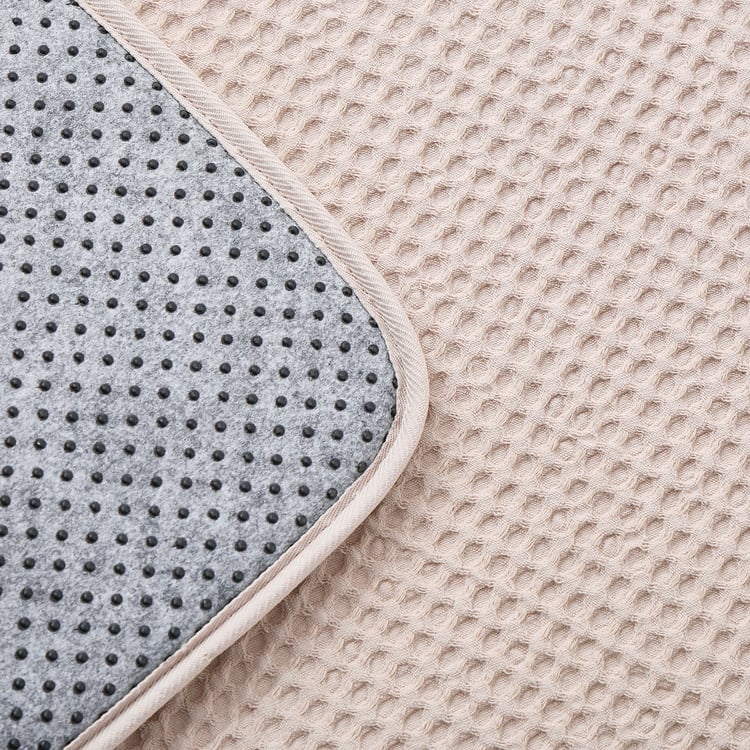 Buttercup Waffle Anti-Slip Bath Mat - 80x50cm