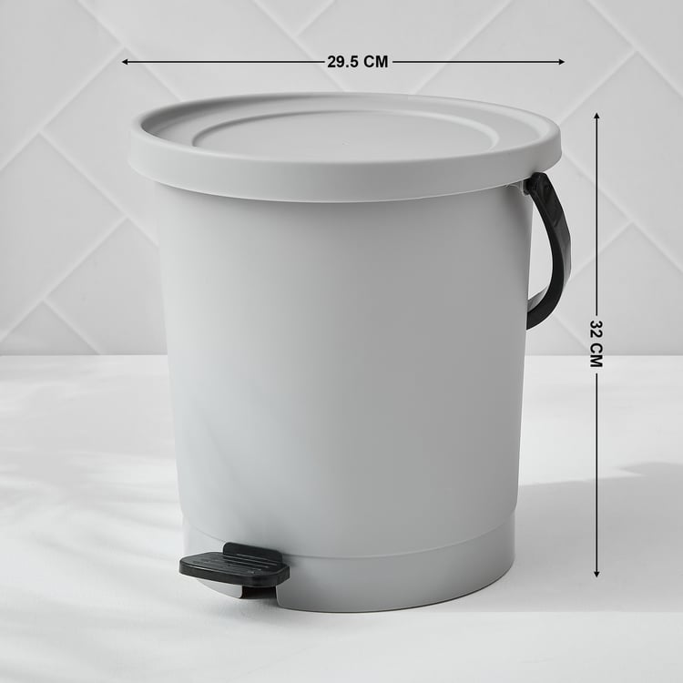 Sedona Crescent Polypropylene Pedal Waste Bin - 12L