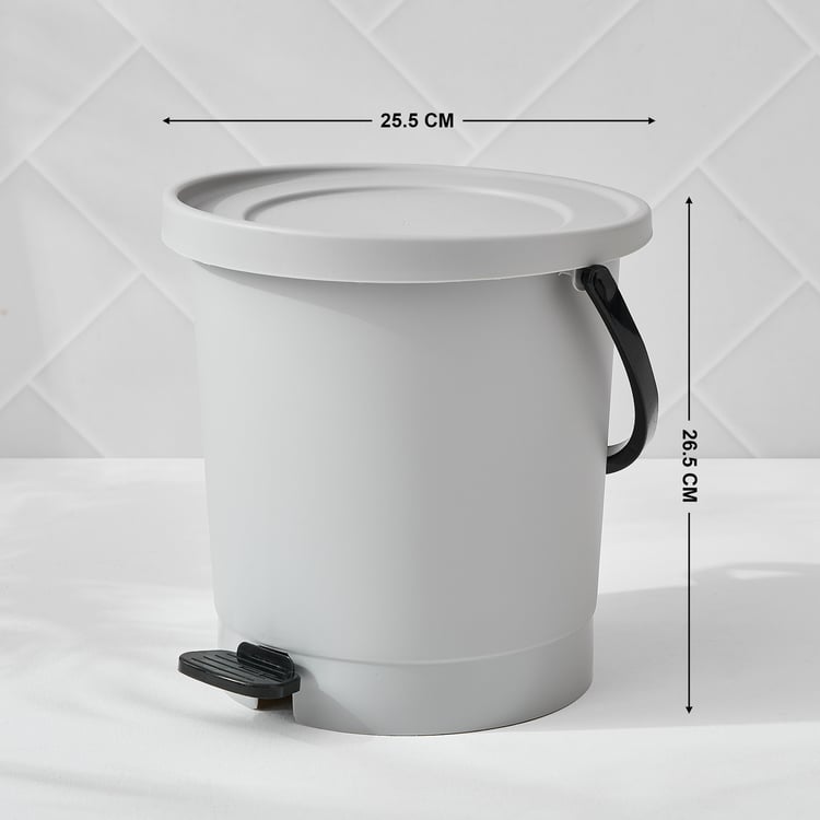 Sedona Crescent Polypropylene Pedal Waste Bin - 7L