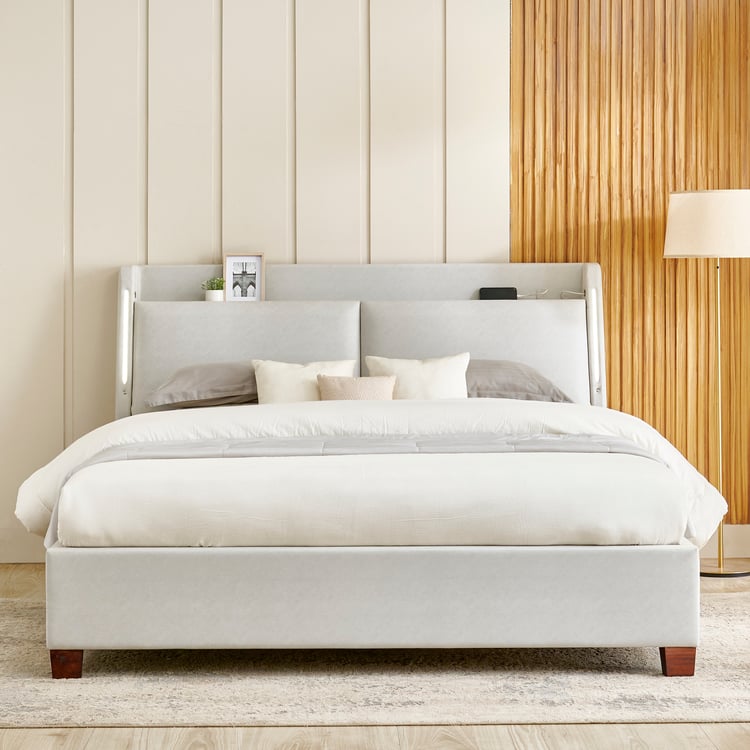 Stellar Elite NXT Sophia King Bed with Hydraulic Storage - Grey