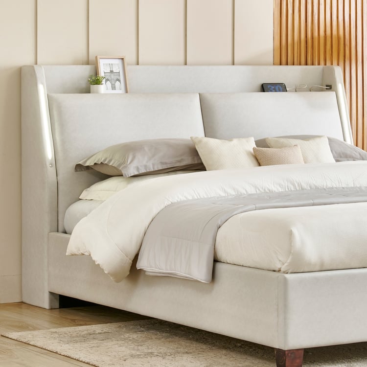 Stellar Elite NXT Sophia King Bed with Hydraulic Storage - Grey