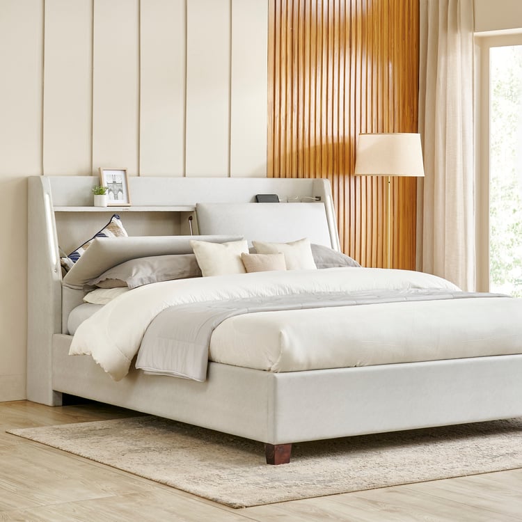 Stellar Elite NXT Sophia King Bed with Hydraulic Storage - Grey