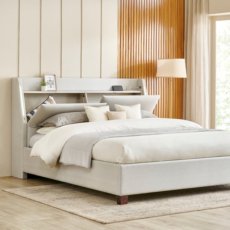 Stellar Elite NXT Sophia King Bed with Hydraulic Storage - Grey