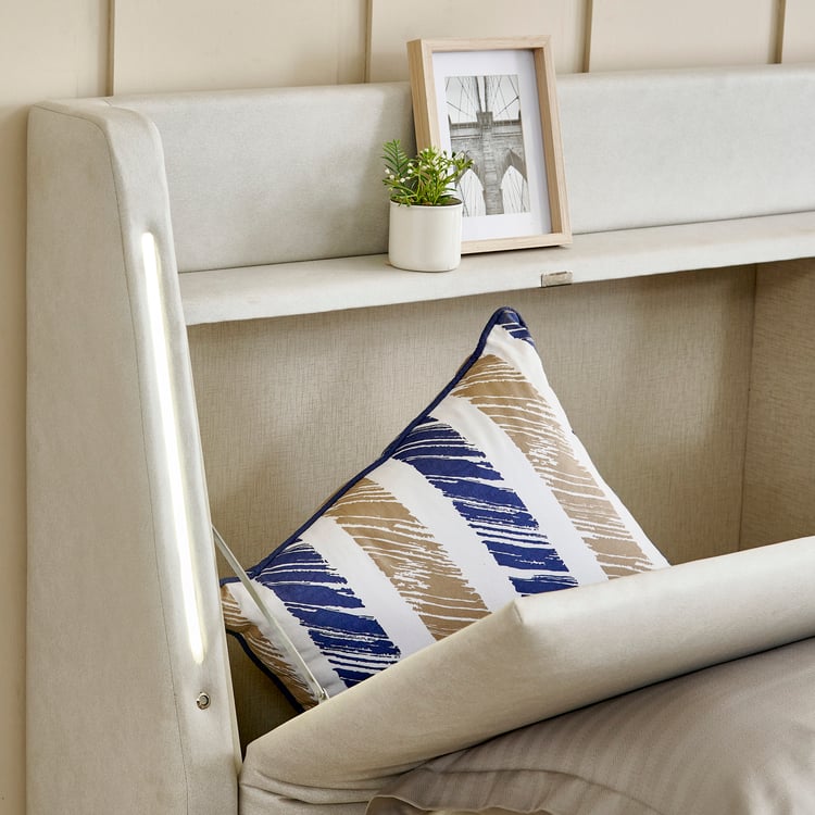 Stellar Elite NXT Sophia King Bed with Hydraulic Storage - Grey