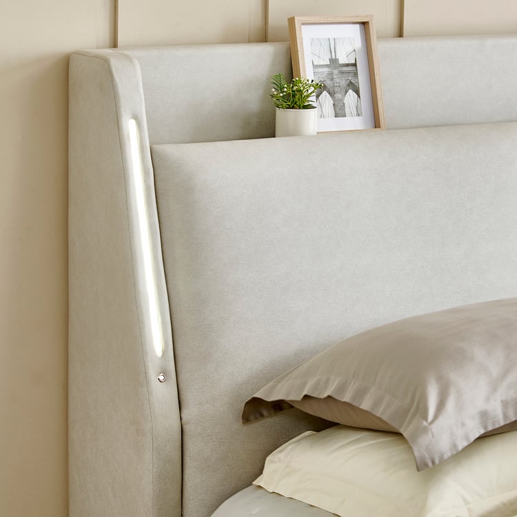 Stellar Elite NXT Sophia King Bed with Hydraulic Storage - Grey