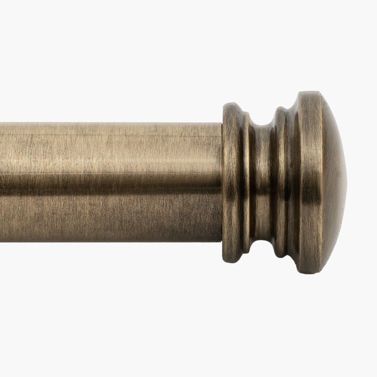 DECO WINDOW Extendable Single Curtain Rod - 25mm, Bronze (18-44in)