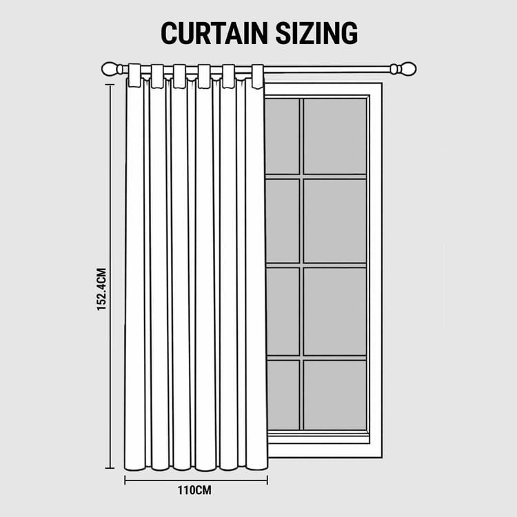 DECO WINDOW Greenwich Blackout Window Curtain - 5ft (152.4cm)