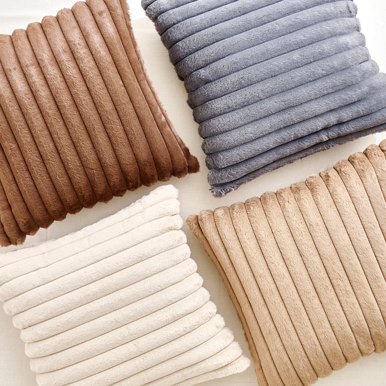 Carrera Ribbed Filled Cushion - 45x45cm