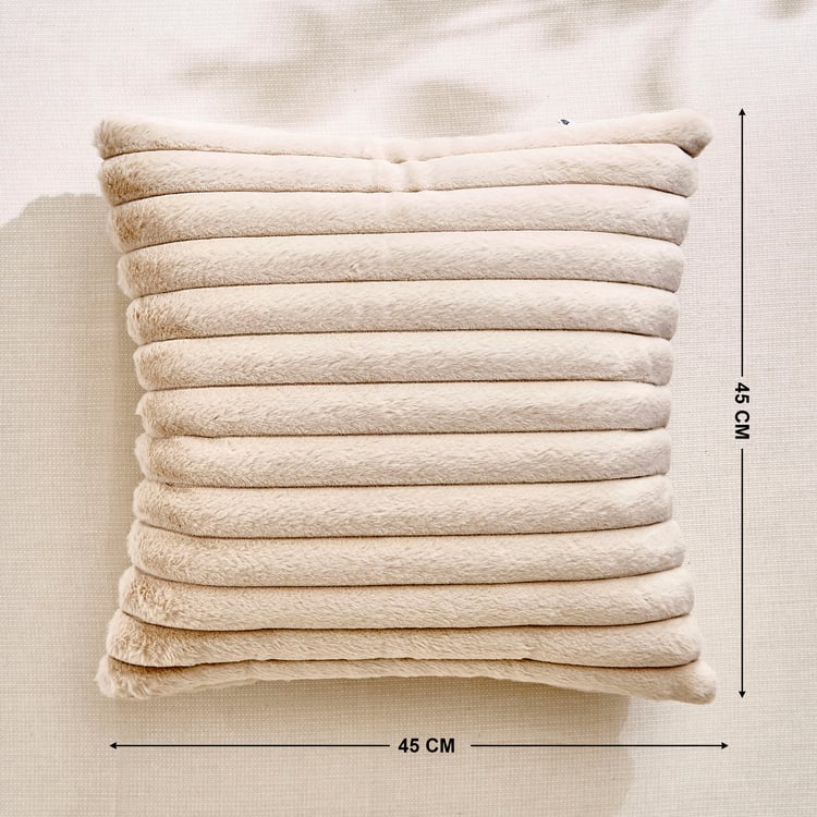 Carrera Ribbed Filled Cushion - 45x45cm