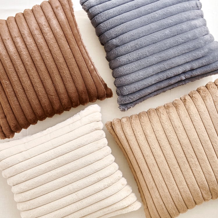 Carrera Ribbed Filled Cushion - 45x45cm