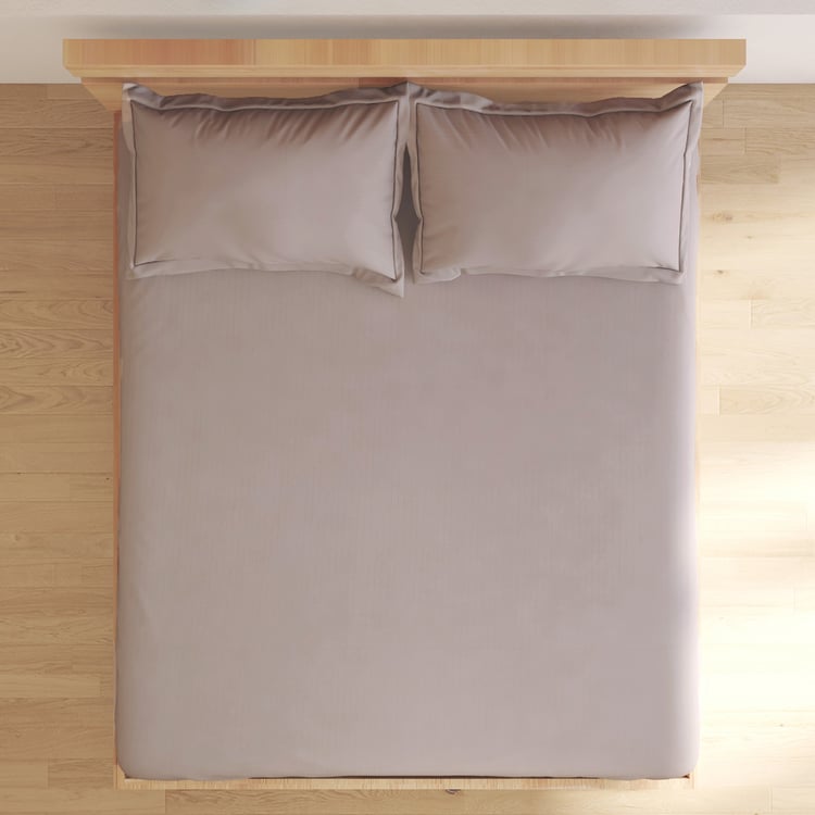 Campbell Sateen Cotton 210TC Striped 3Pcs King Fitted Bedsheet Set