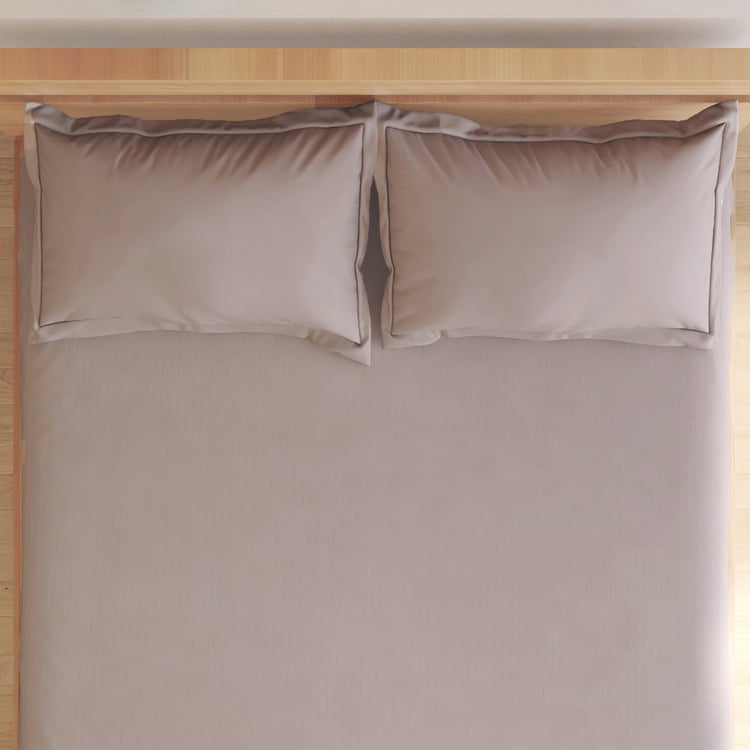 Campbell Sateen Cotton 210TC Striped 3Pcs King Fitted Bedsheet Set