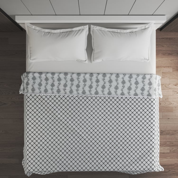 Belmont Marcos Cotton Printed Reversible Double Dohar