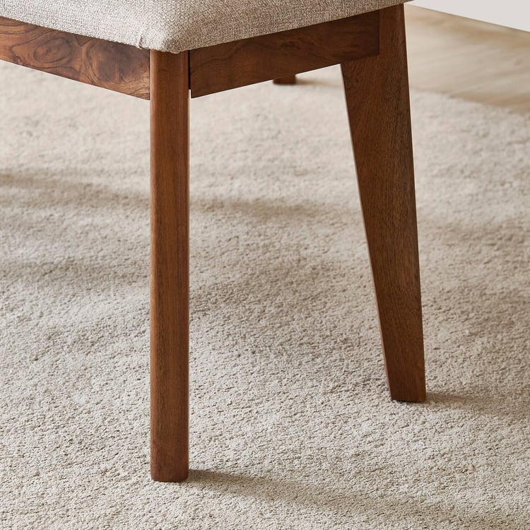 Nesta Fabric Small Dining Bench - Beige