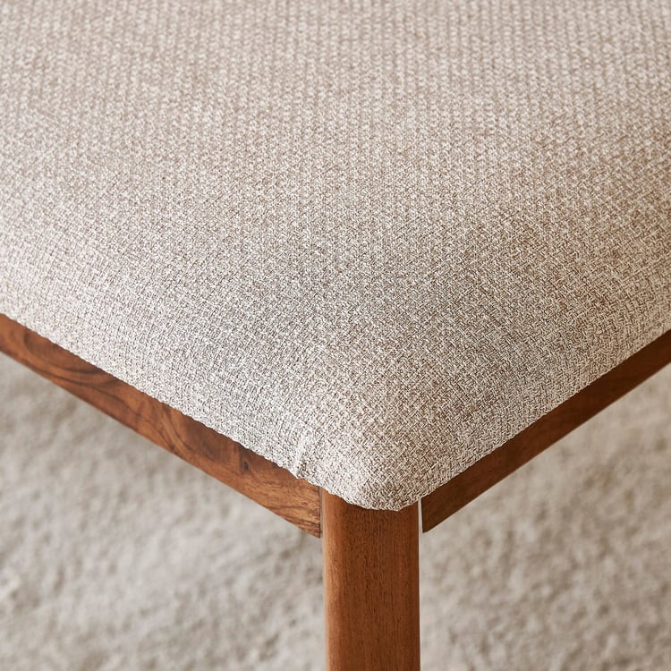 Nesta Fabric Small Dining Bench - Beige