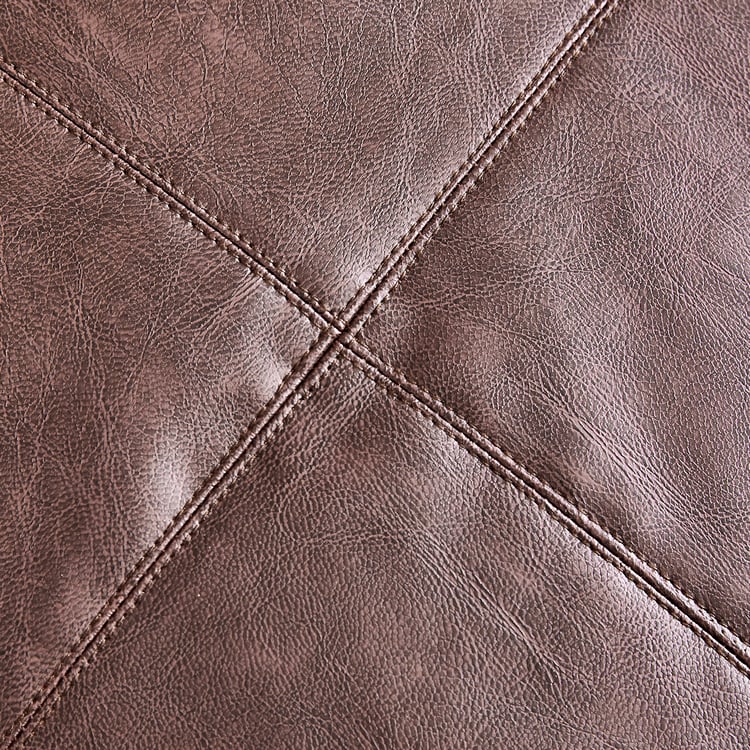 Saddler Faux Leather Bean Bag with Beans - Brown