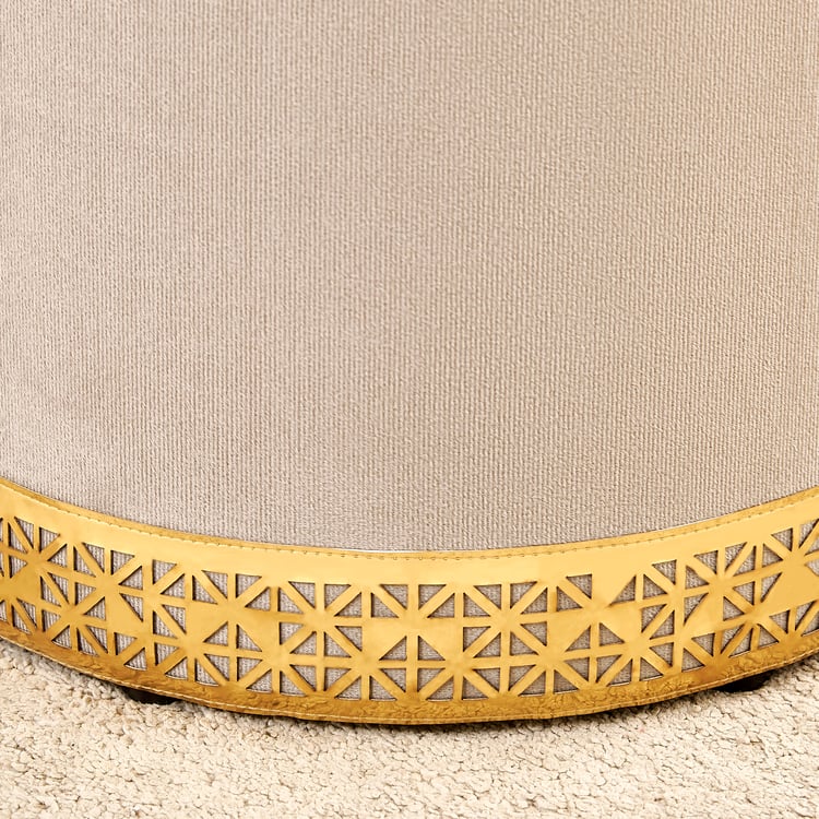 Coco Fabric Ottoman - Beige