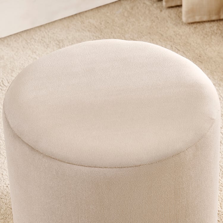 Coco Fabric Ottoman - Beige