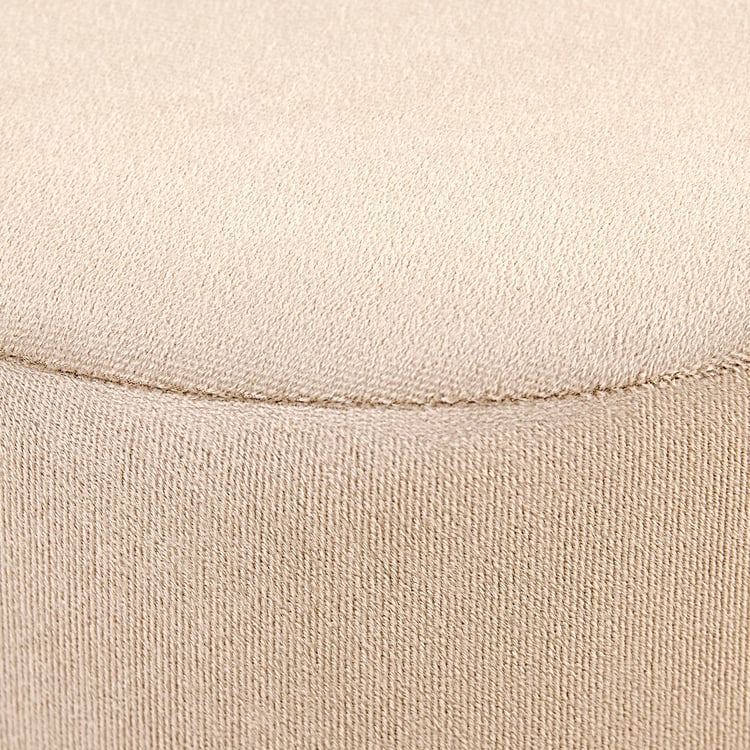 Coco Fabric Ottoman - Beige