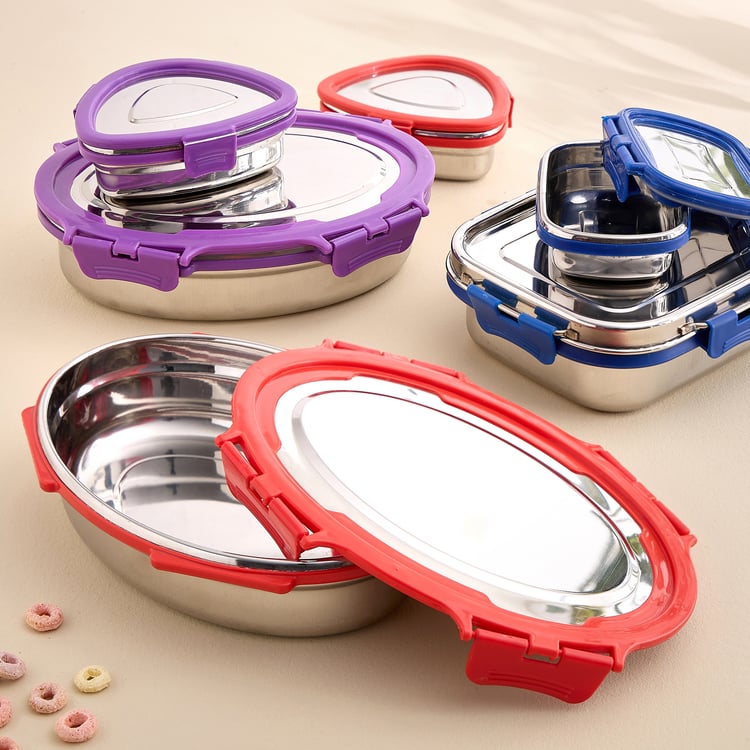 Back To School Spark Set of 2 Stainless Steel Lunch Box