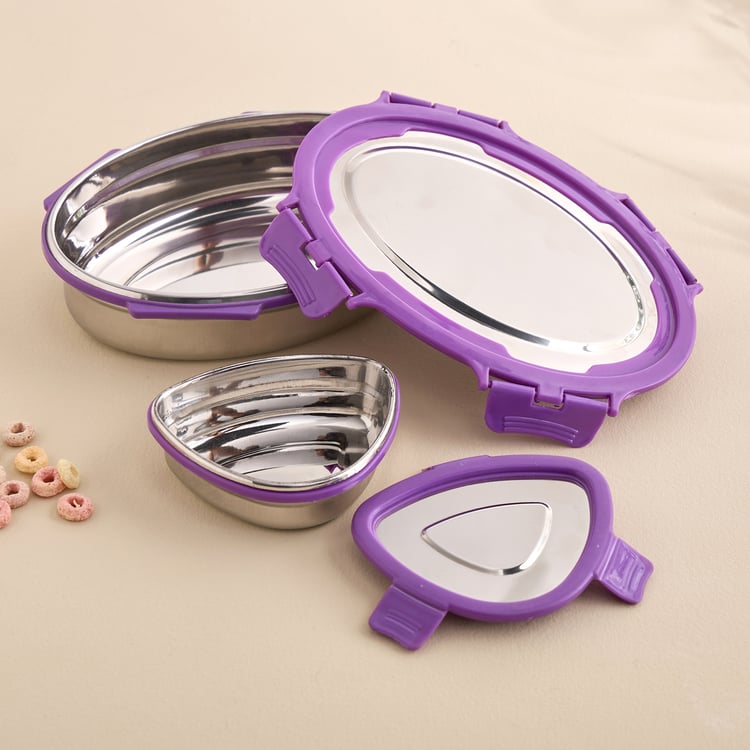 Back To School Spark Set of 2 Stainless Steel Lunch Box